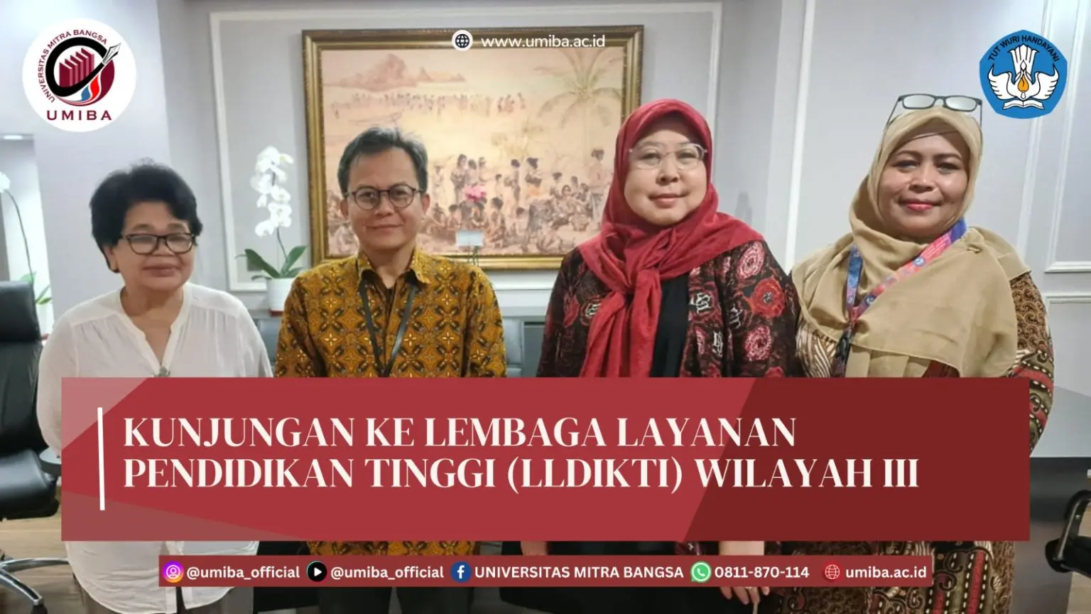 Kunjungan ke Lembaga Layanan Pendidikan Tinggi (LLDIKTI) Wilayah III