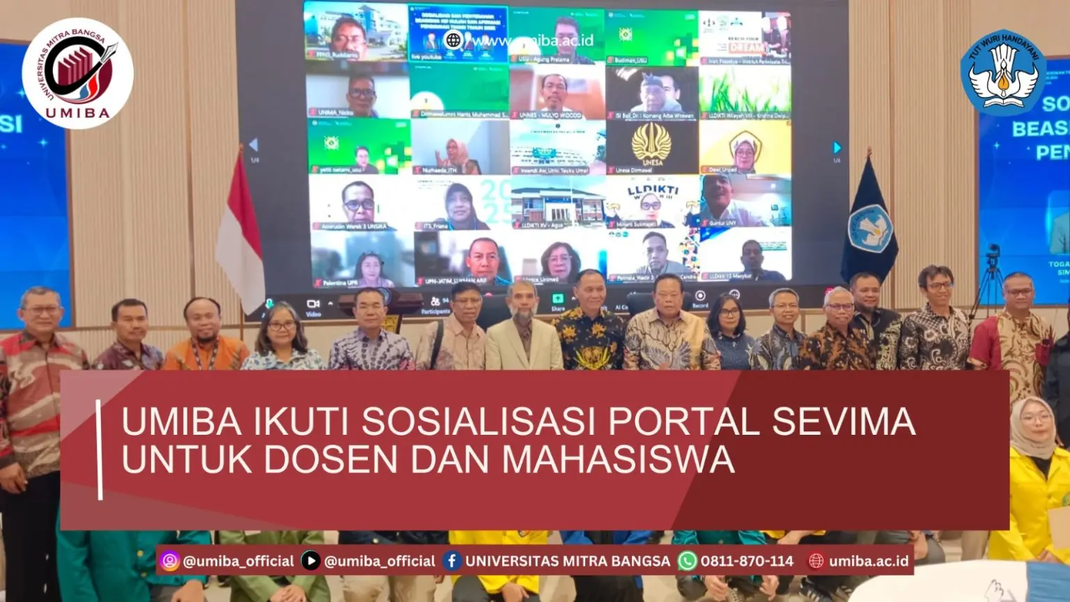 Sosialisasi Portal untuk Dosen & Mahasiswa UMIBA
